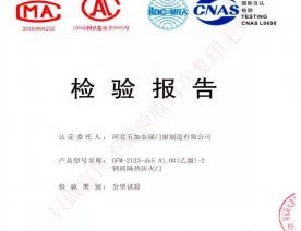钢制防火门检验报告-5