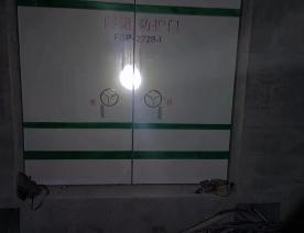 玻璃钢隧道防护门安装现场照片